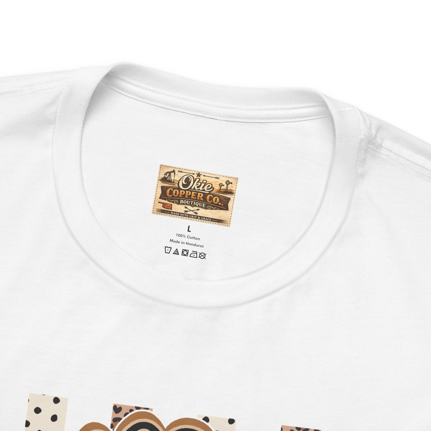 Teacher Monogram Tee — Number 1 Checkered Design