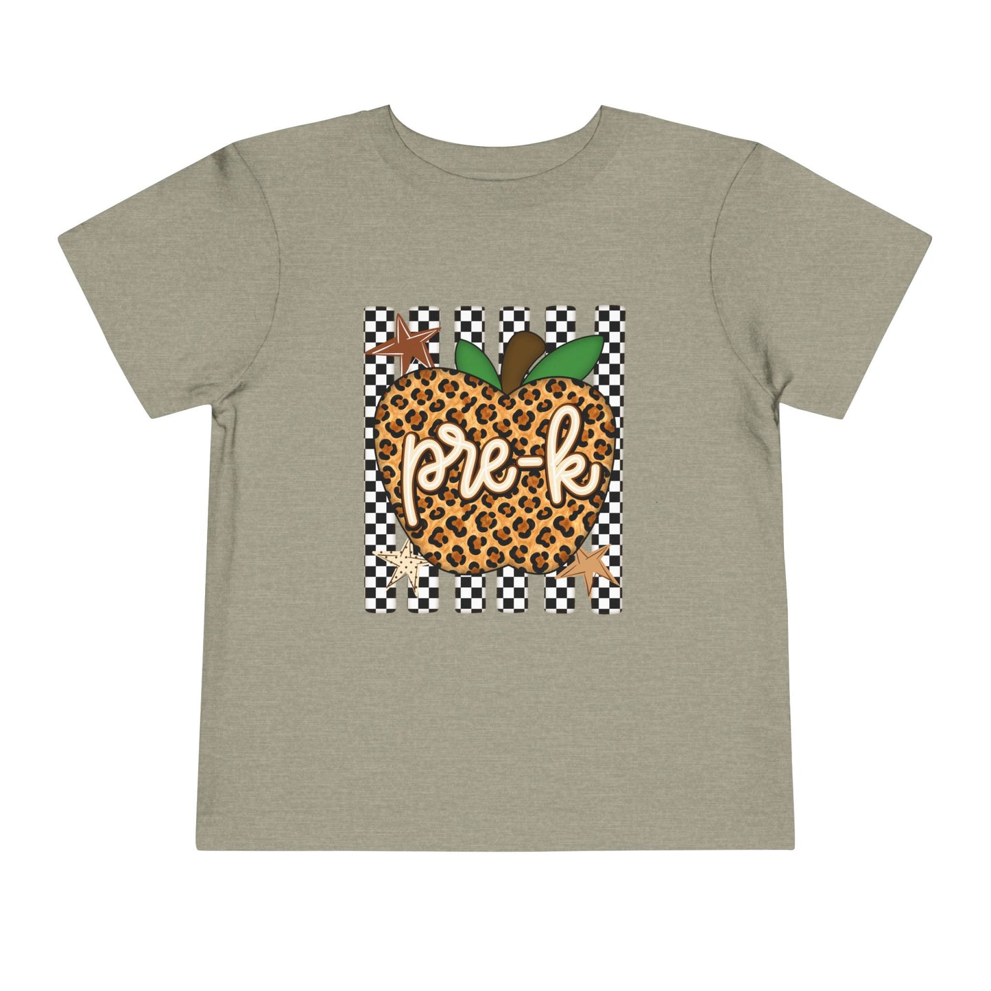 Pre-K Leopard Apple Toddler Tee