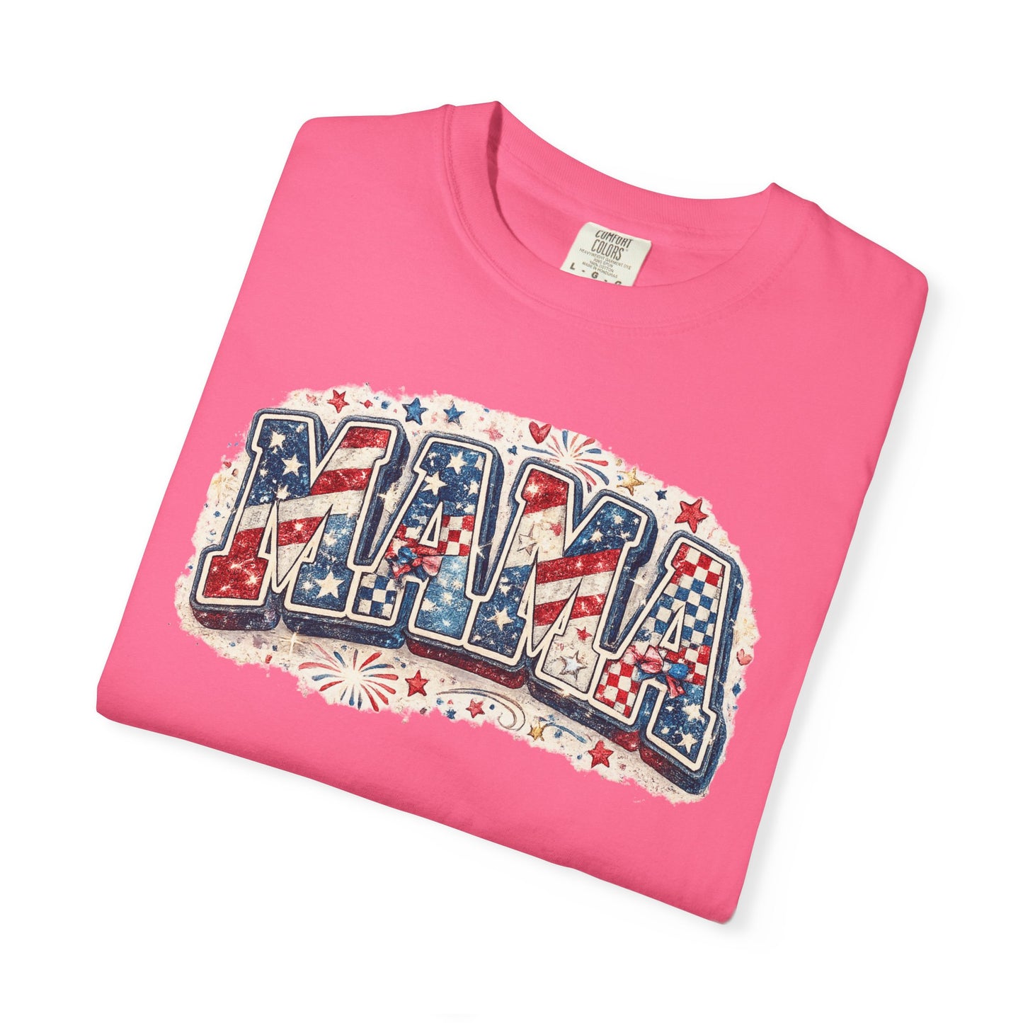 Mama Patriotic T-Shirt — Red White Blue Americana Graphic Tee
