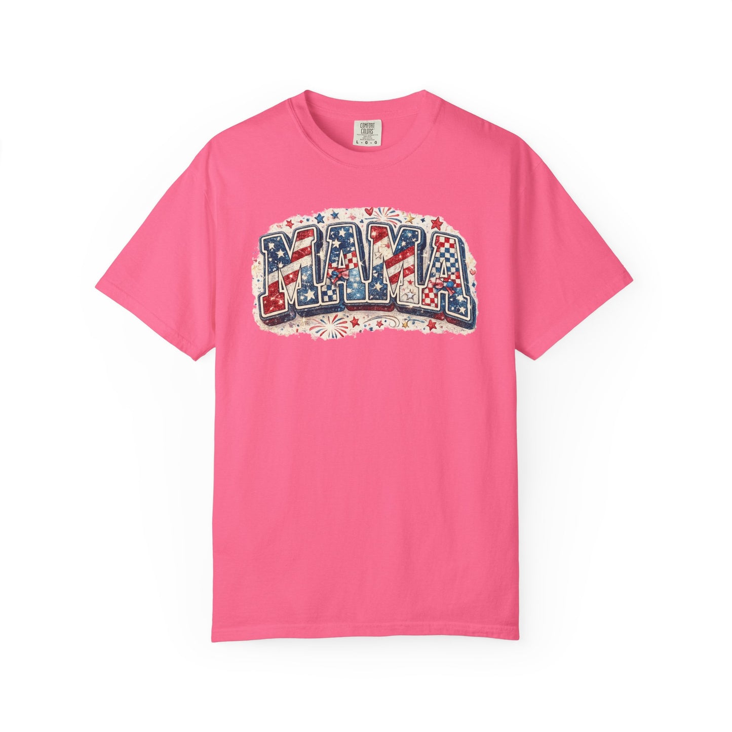 Mama Patriotic T-Shirt — Red White Blue Americana Graphic Tee