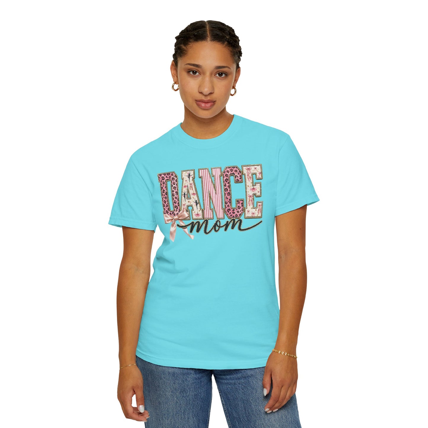 Dance Mom T-Shirt — Leopard Ballet Ribbon Graphic Tee