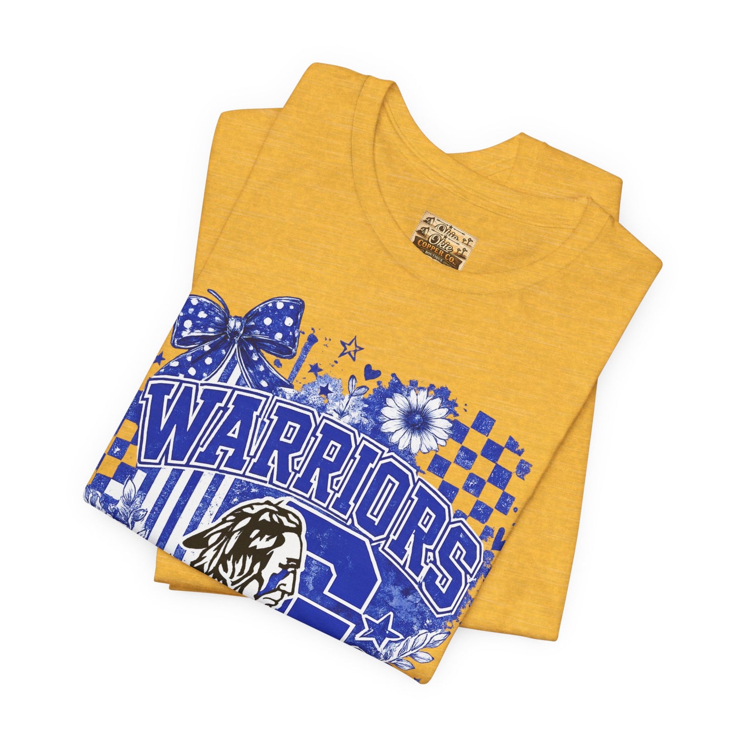 Warriors Pride Graphic Tee — School Spirit Warrior Mascot T-Shirt