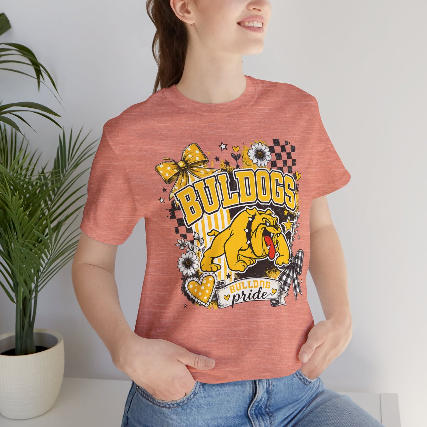 Bulldogs Pride T-Shirt – Yellow Mascot Graphic Tee