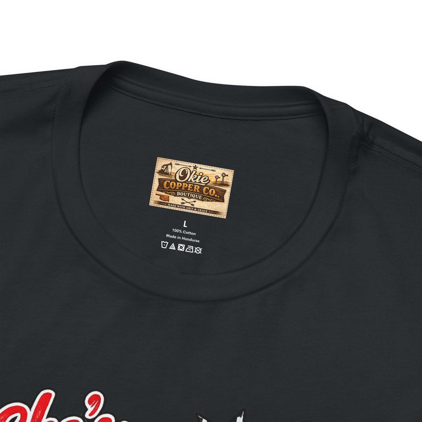 Okmulgee Cardinals Football Tee — She’s From Okmulgee Design