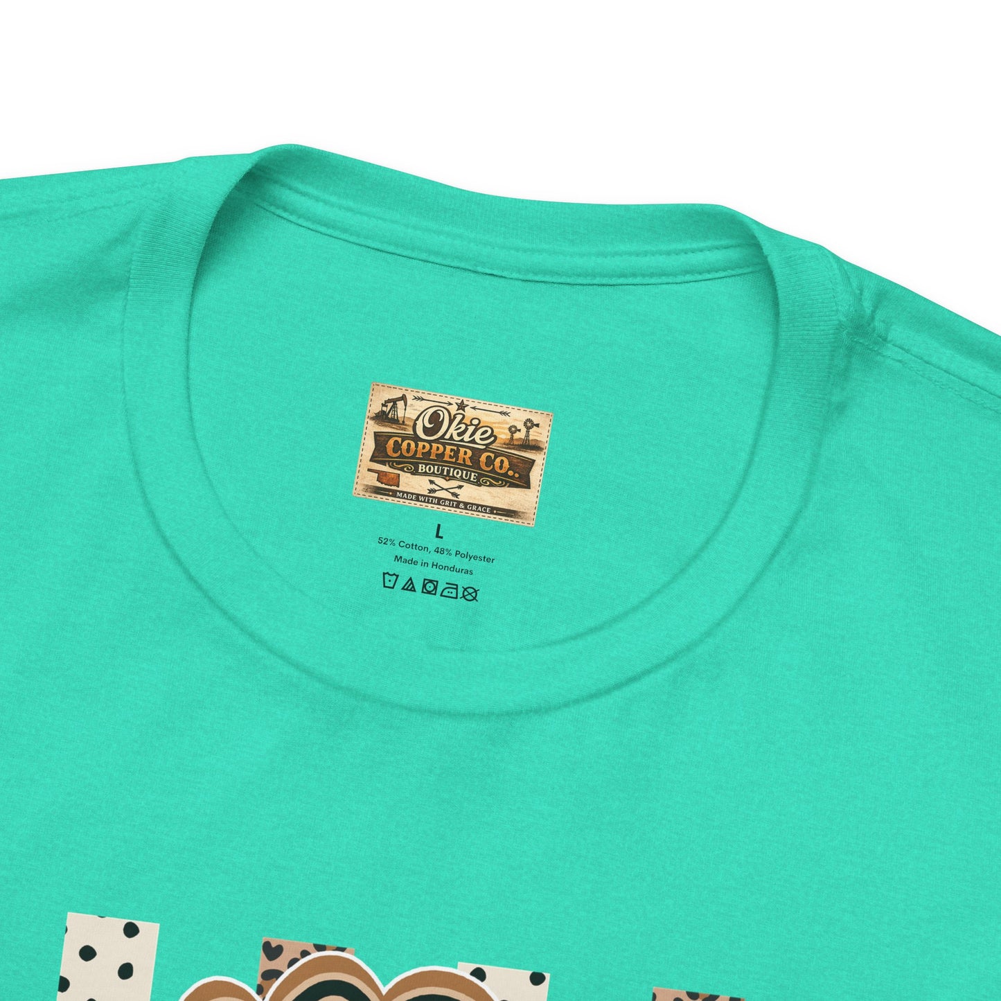 Teacher Monogram Tee — Number 1 Checkered Design