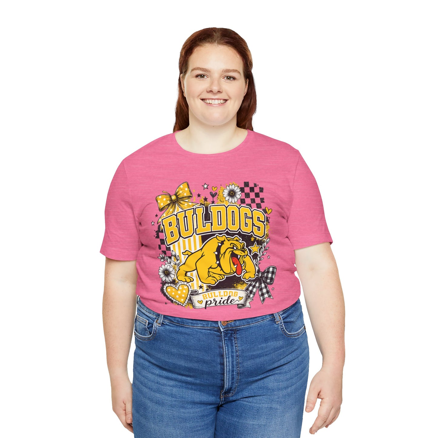 Bulldogs Pride T-Shirt – Yellow Mascot Graphic Tee