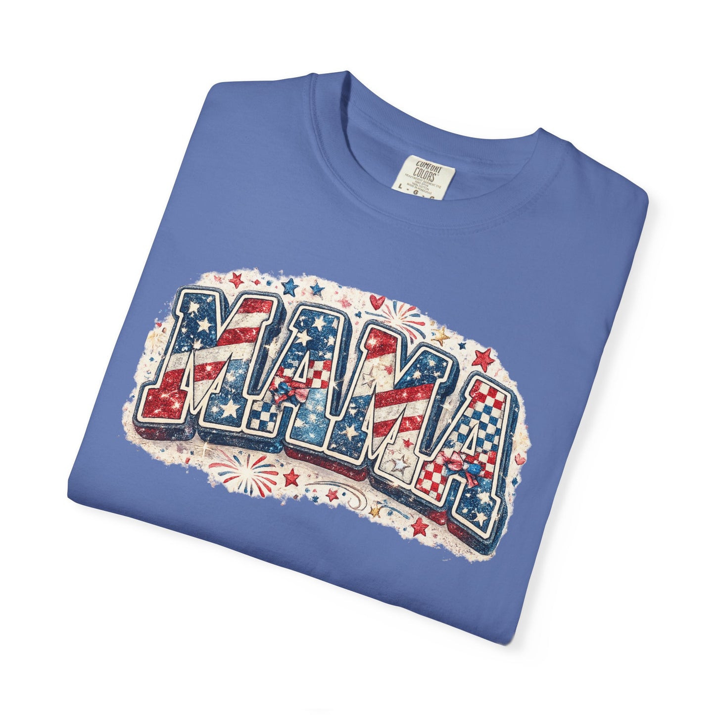 Mama Patriotic T-Shirt — Red White Blue Americana Graphic Tee