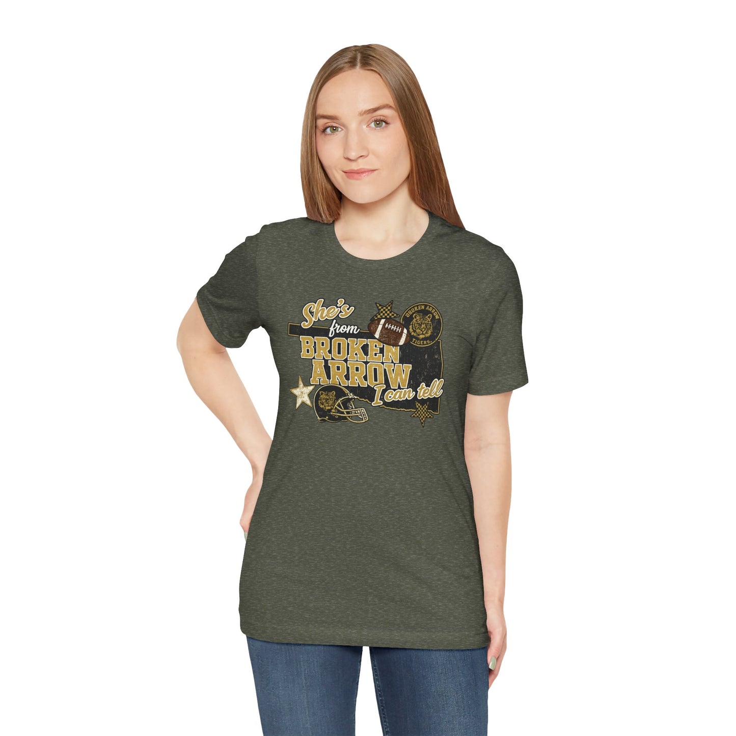Broken Arrow Oklahoma Retro Graphic Tee — "Stars From Broken Arrow" Vintage Style T‑Shirt