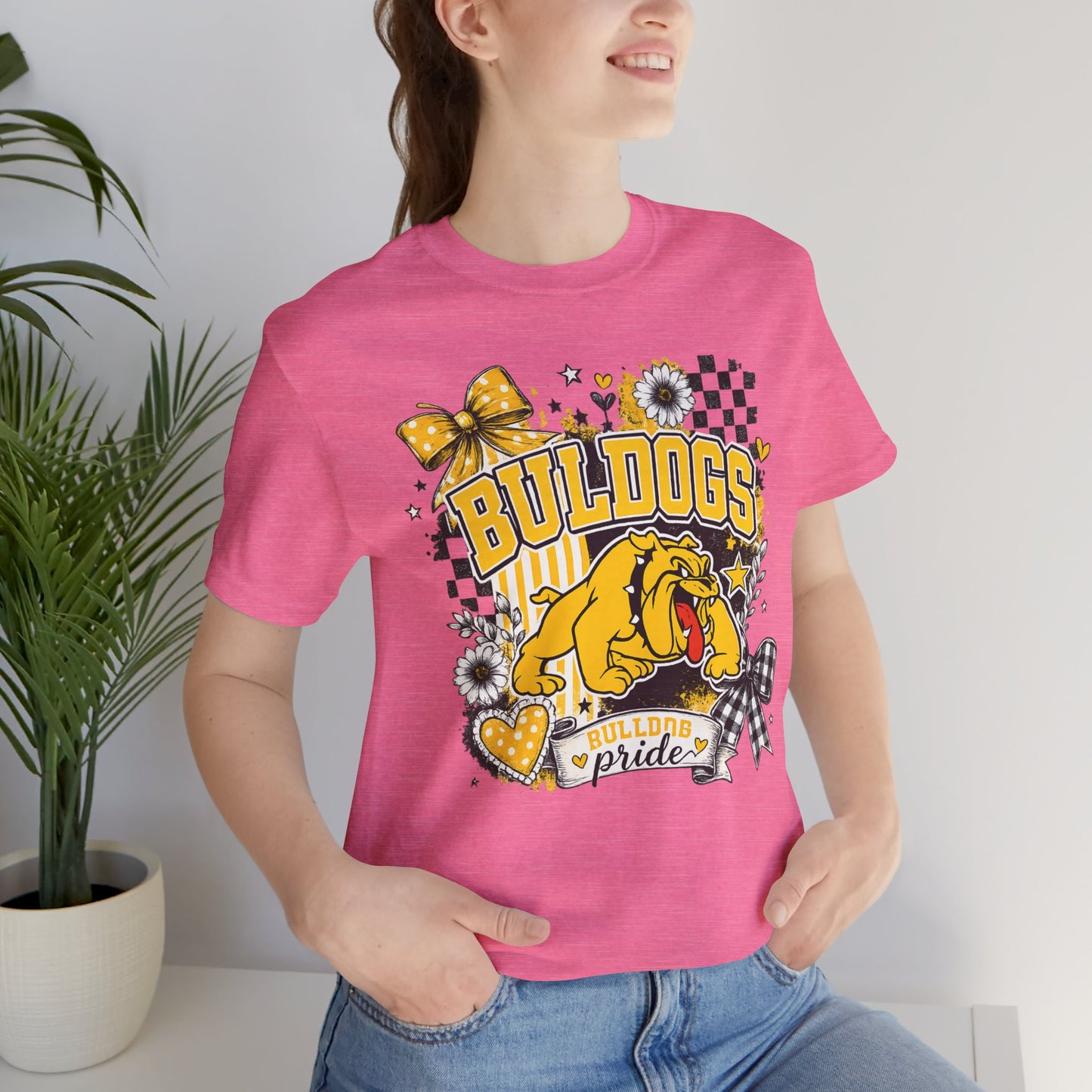 Bulldogs Pride T-Shirt – Yellow Mascot Graphic Tee