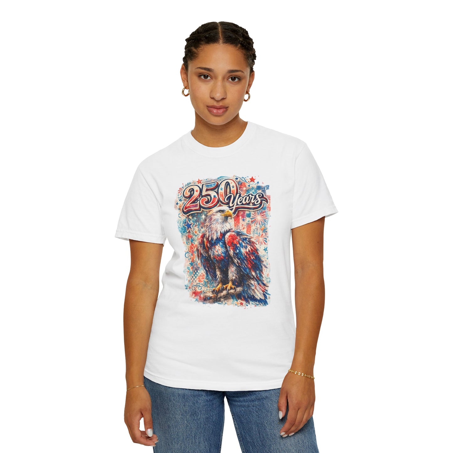 250 Years Eagle T-Shirt — Patriotic Anniversary Graphic Tee