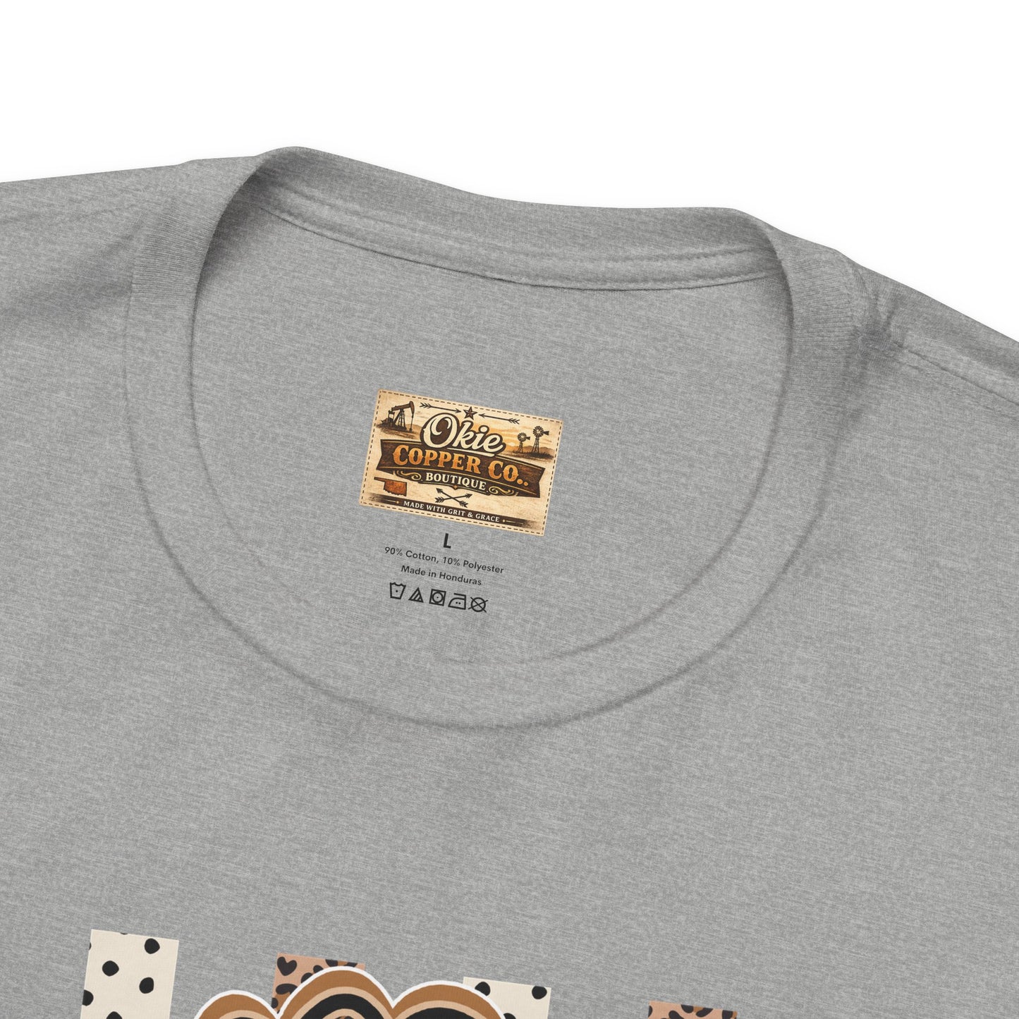 Sped S Monogram Tee — Checkerboard Leopard Graphic T-Shirt