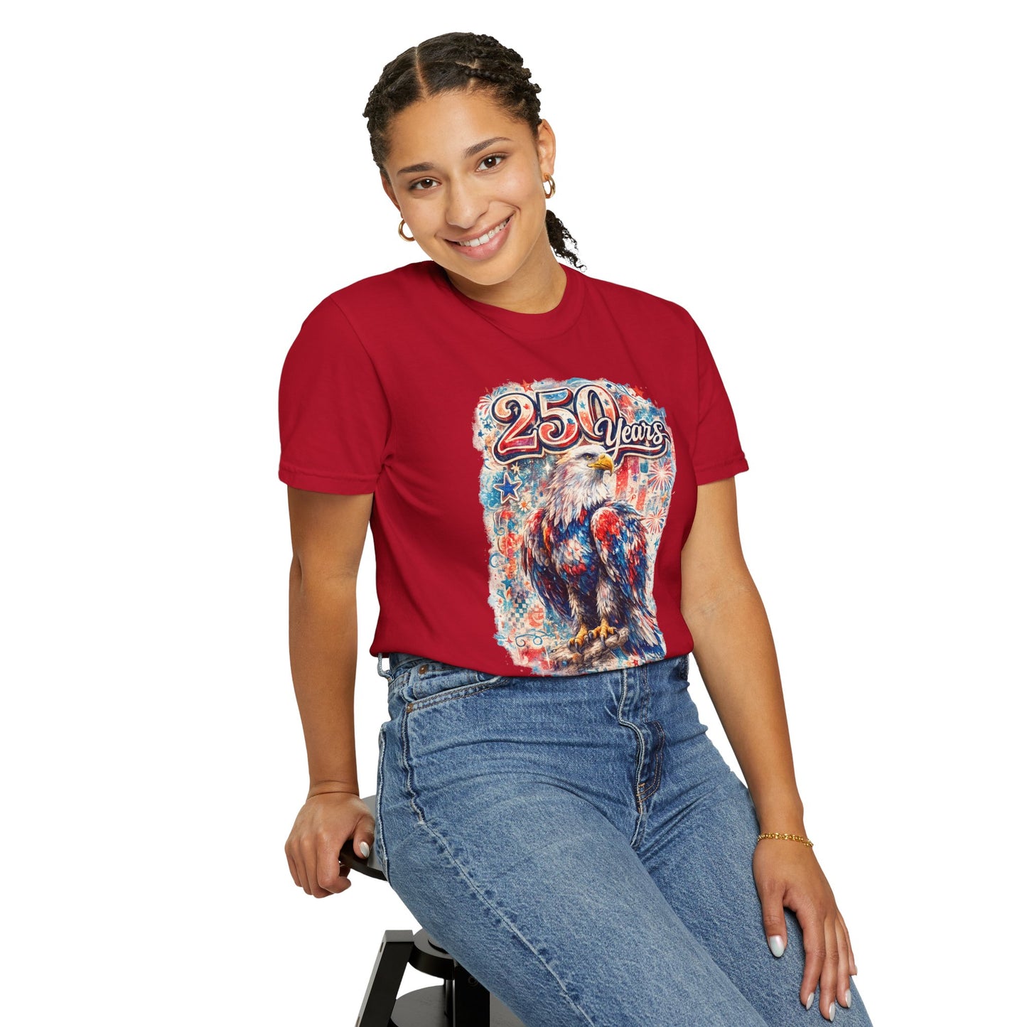 250 Years Eagle T-Shirt — Patriotic Anniversary Graphic Tee