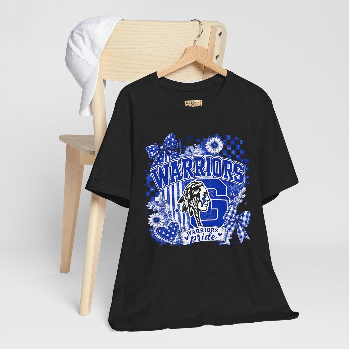 Warriors Pride Graphic Tee — School Spirit Warrior Mascot T-Shirt