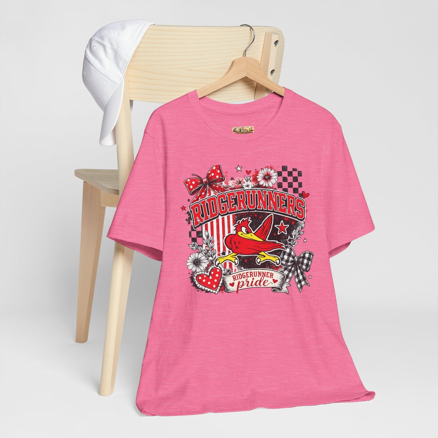 Ridgerunners Pride T-Shirt — School Mascot Red & Black Graphic Tee