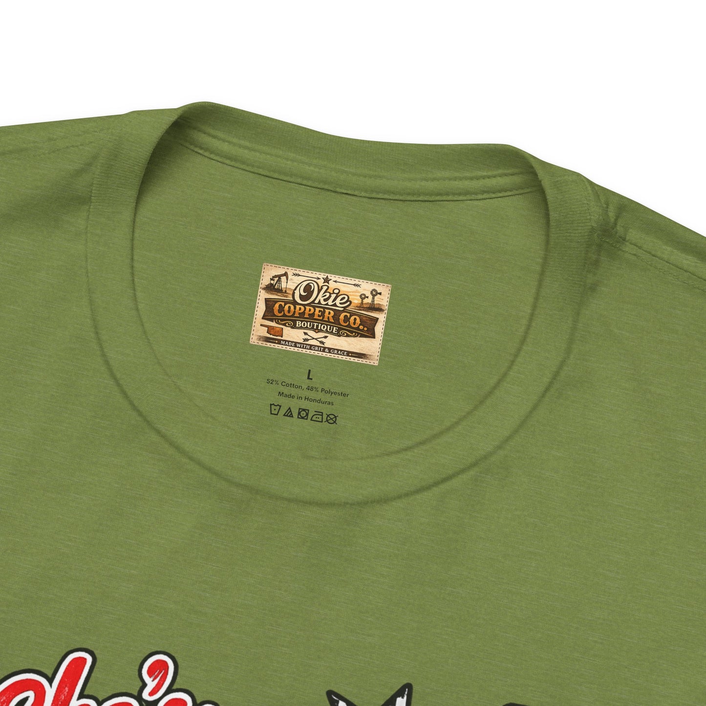 Okmulgee Cardinals Football Tee — She’s From Okmulgee Design