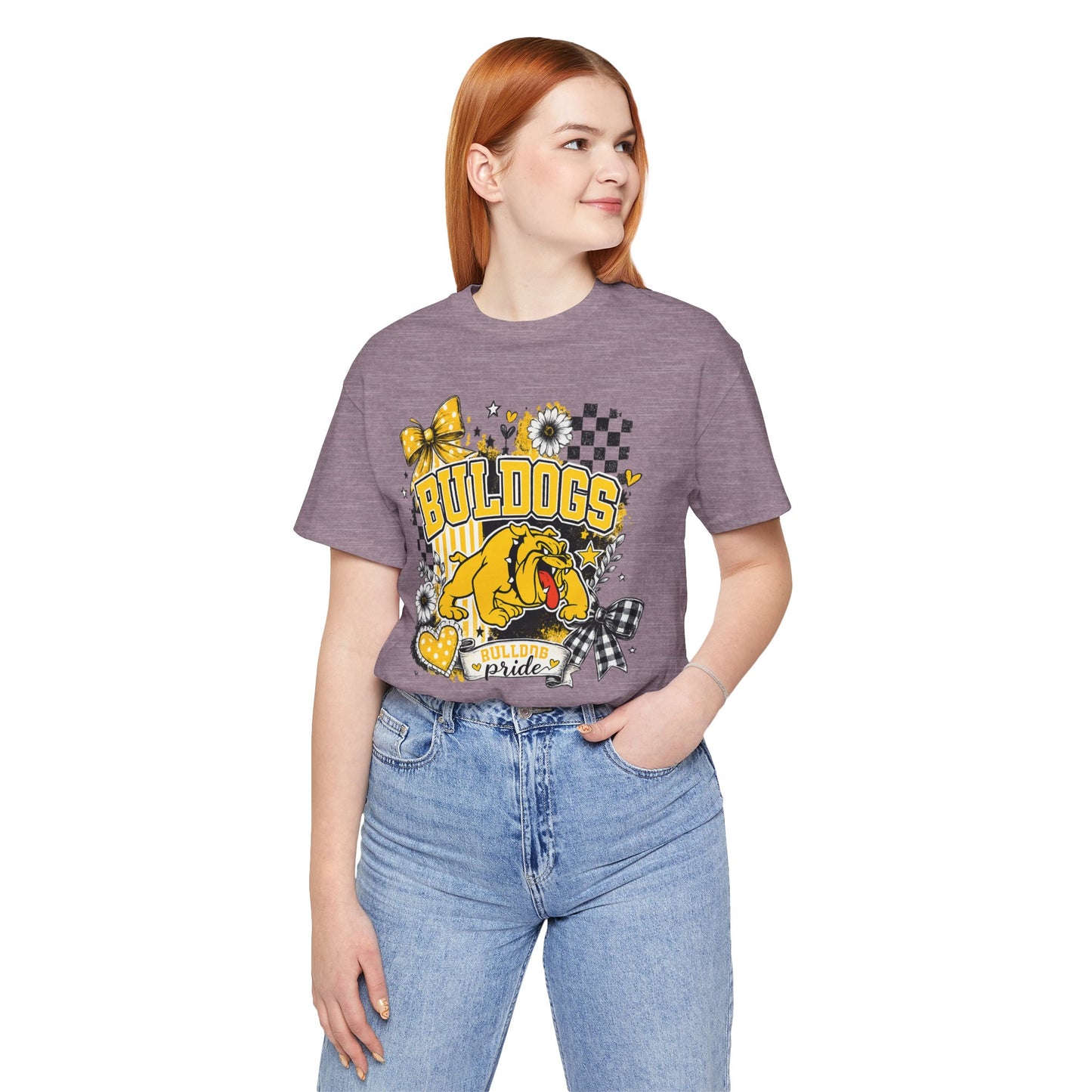Bulldogs Pride T-Shirt – Yellow Mascot Graphic Tee