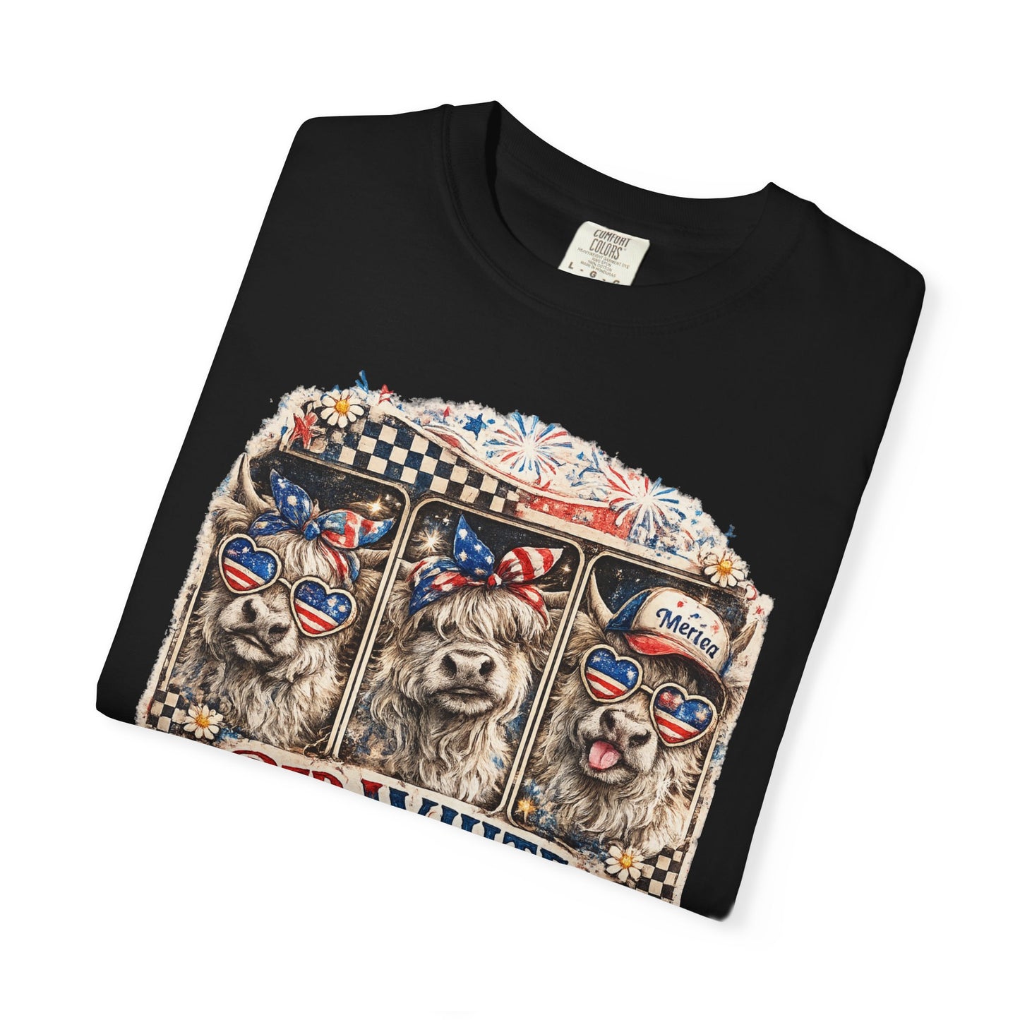 Patriotic Dogs "Red, White & Moo-d" T-Shirt