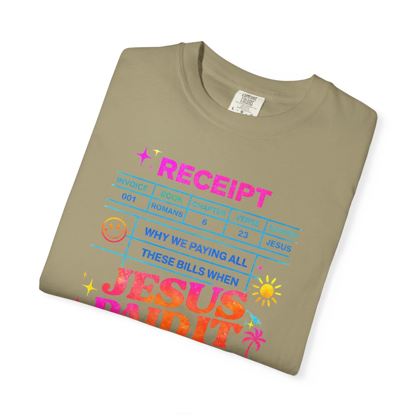 Jesus Paid It All Receipt T-Shirt