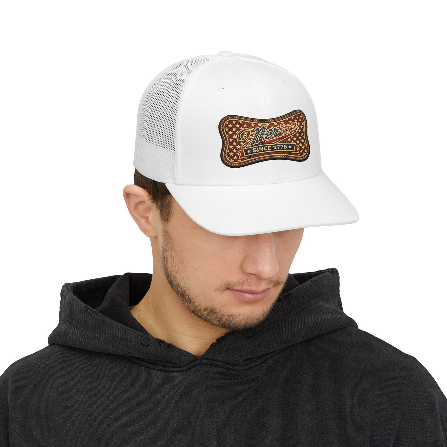 Trucker Cap — 'America Since 1776' Vintage Patch Snapback