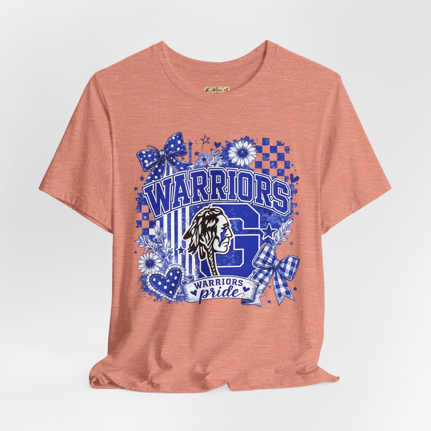 Warriors Pride Graphic Tee — School Spirit Warrior Mascot T-Shirt