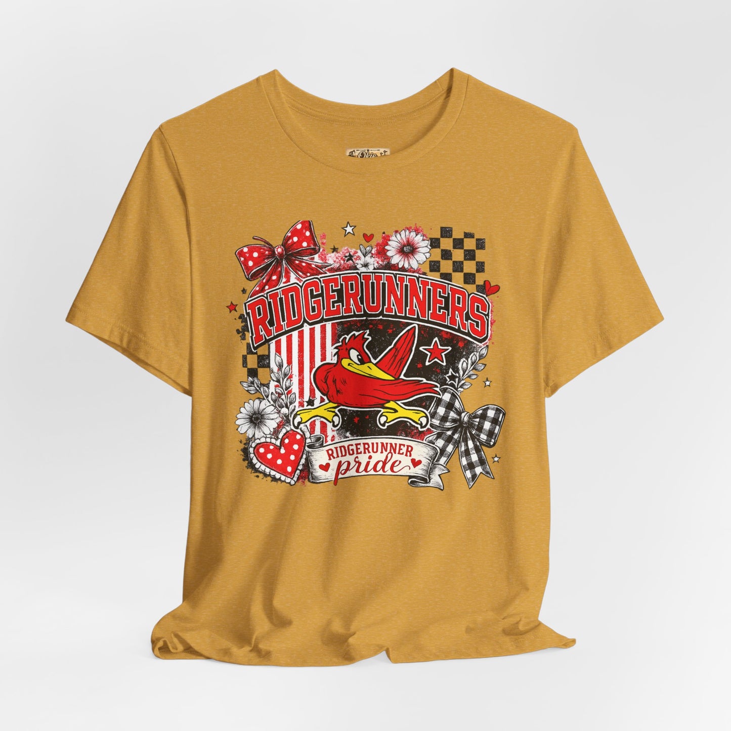 Ridgerunners Pride T-Shirt — School Mascot Red & Black Graphic Tee
