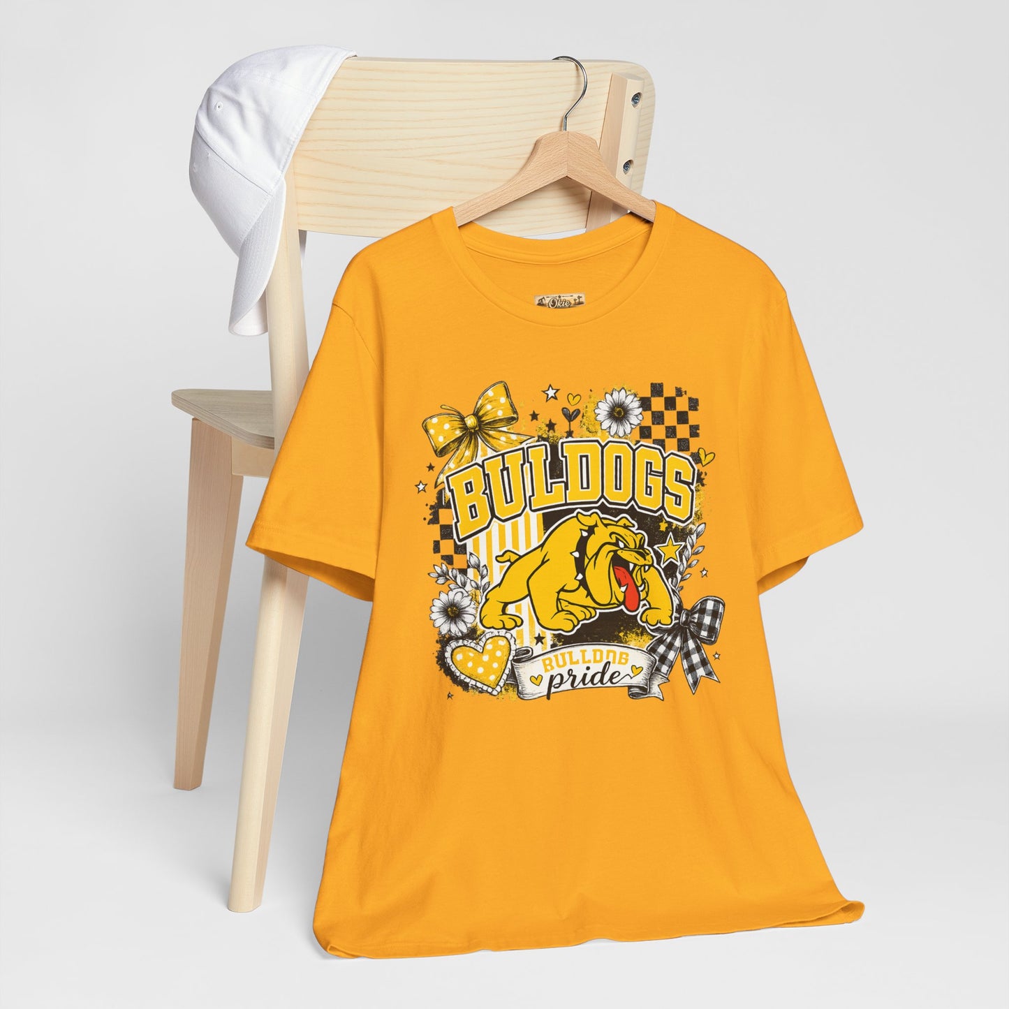 Bulldogs Pride T-Shirt – Yellow Mascot Graphic Tee