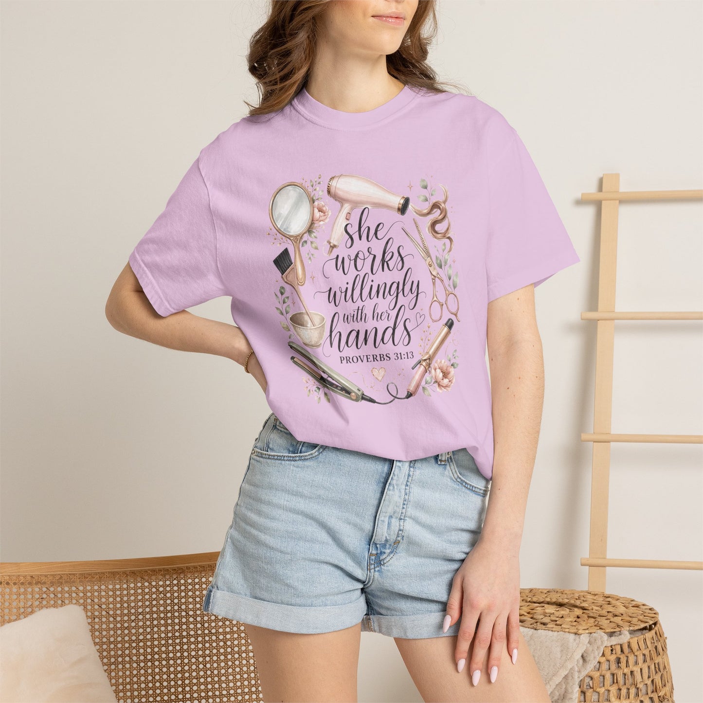 She Works Willingly with Her Hands – Women’s Baking T-Shirt