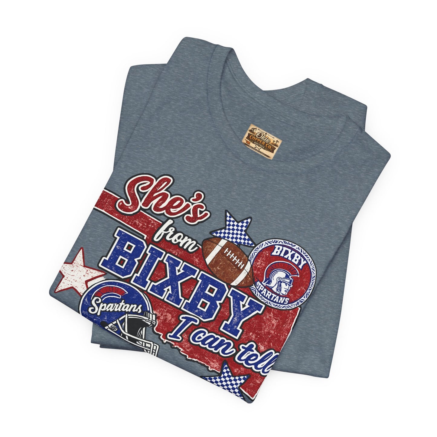 Bixby Football Tee — "She’s from Bixby I can tell" Vintage Team Shirt
