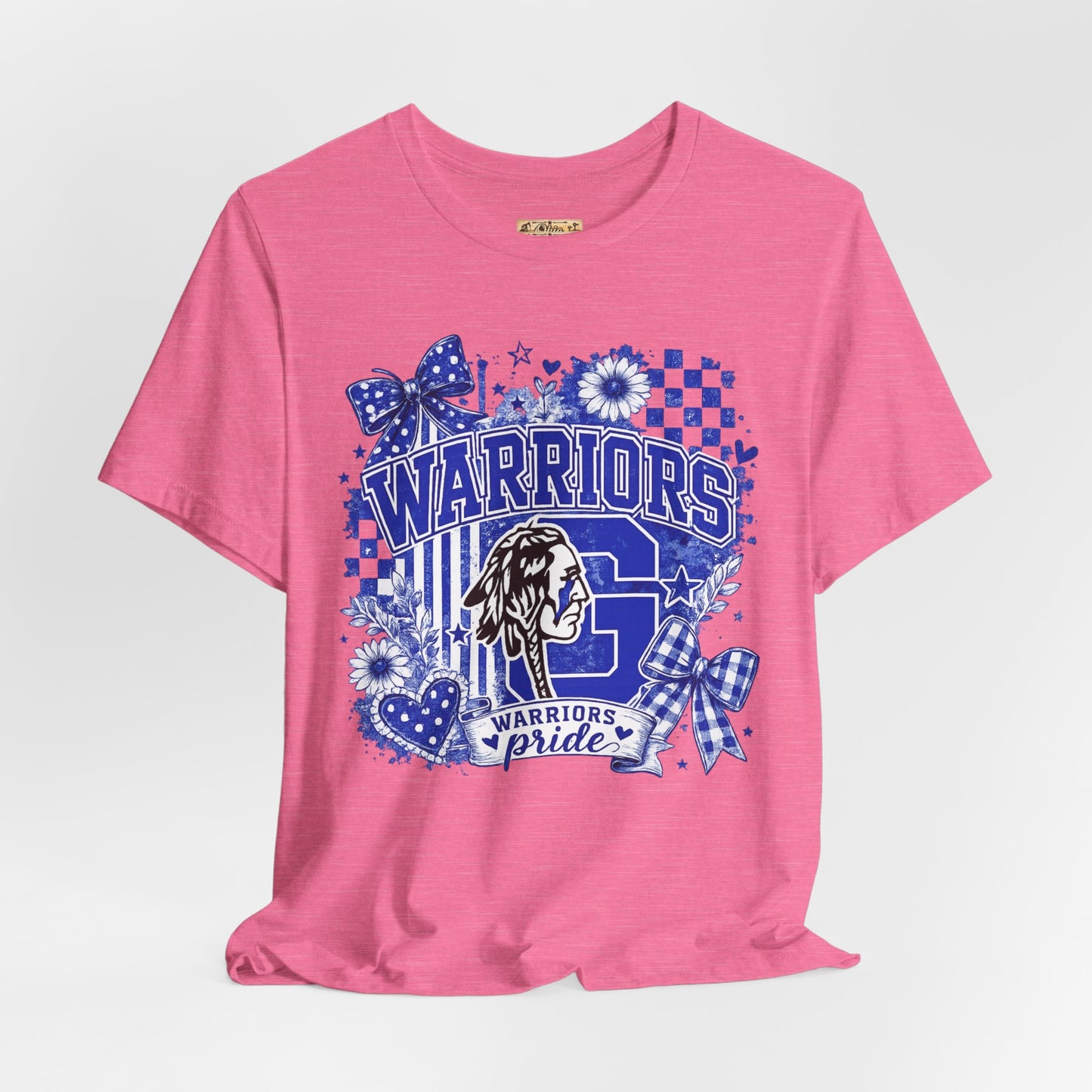 Warriors Pride Graphic Tee — School Spirit Warrior Mascot T-Shirt