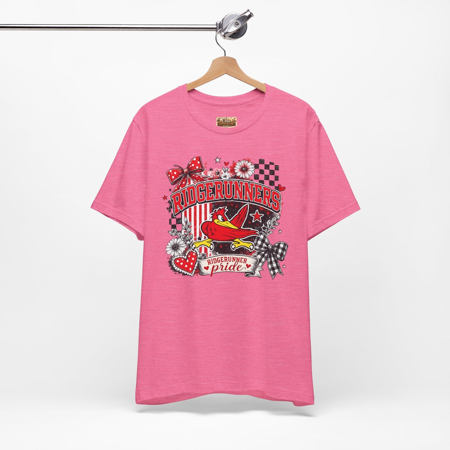 Ridgerunners Pride T-Shirt — School Mascot Red & Black Graphic Tee
