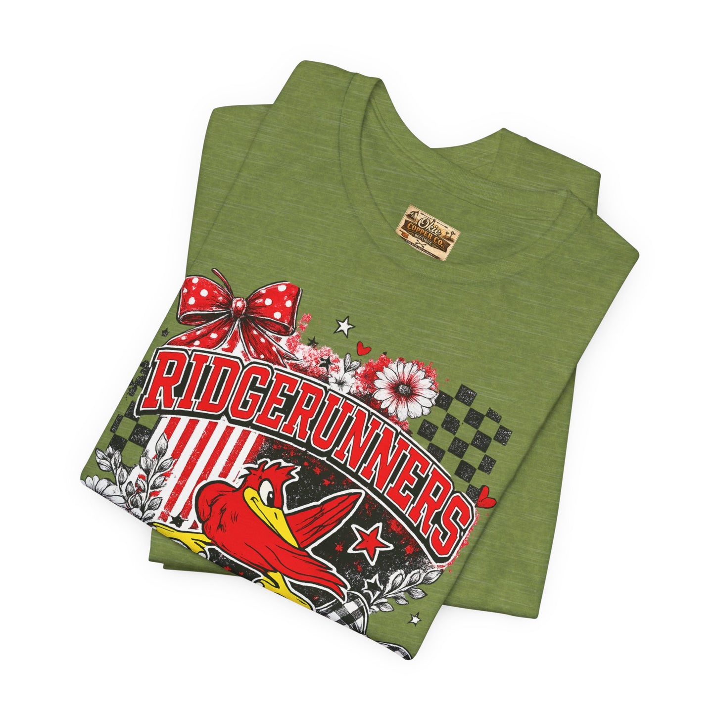 Ridgerunners Pride T-Shirt — School Mascot Red & Black Graphic Tee
