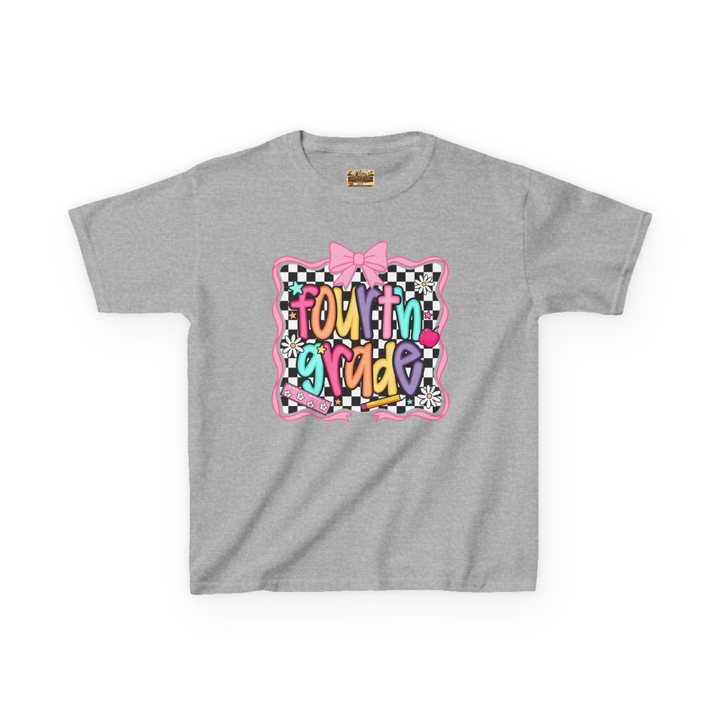 Fourth Grade Kids T‑Shirt – Colorful Back to School Design ("Fourth Grade")