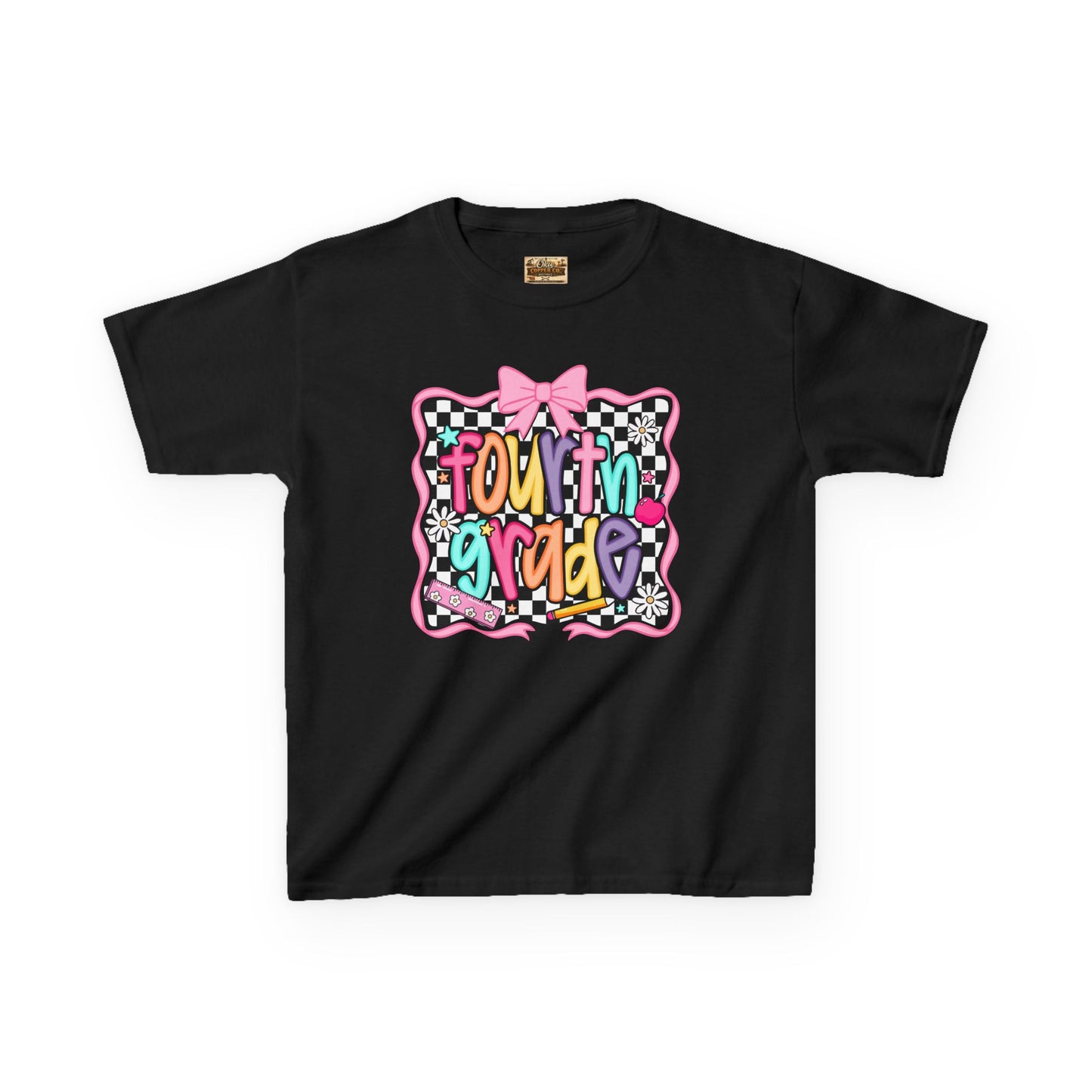 Fourth Grade Kids T‑Shirt – Colorful Back to School Design ("Fourth Grade")