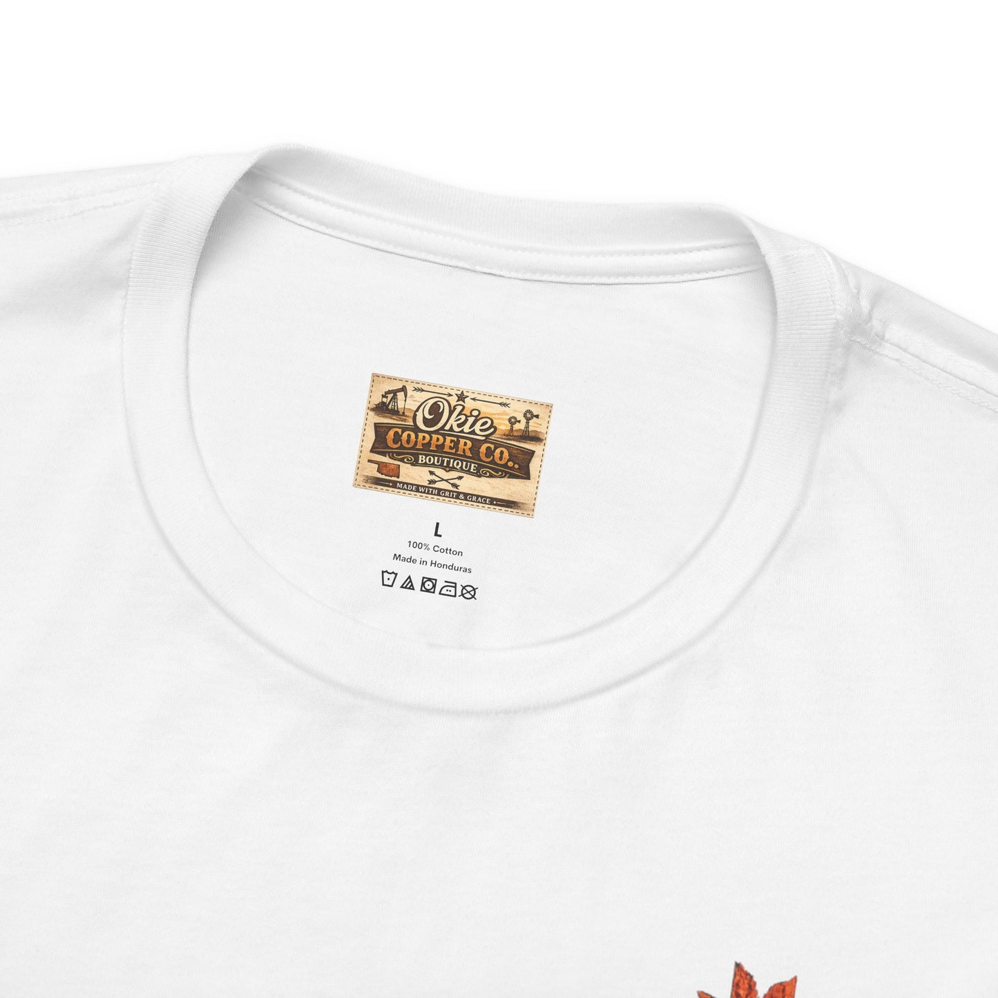 Autumn Highland Cow Tee — Fall Pumpkin Latte Graphic T-Shirt