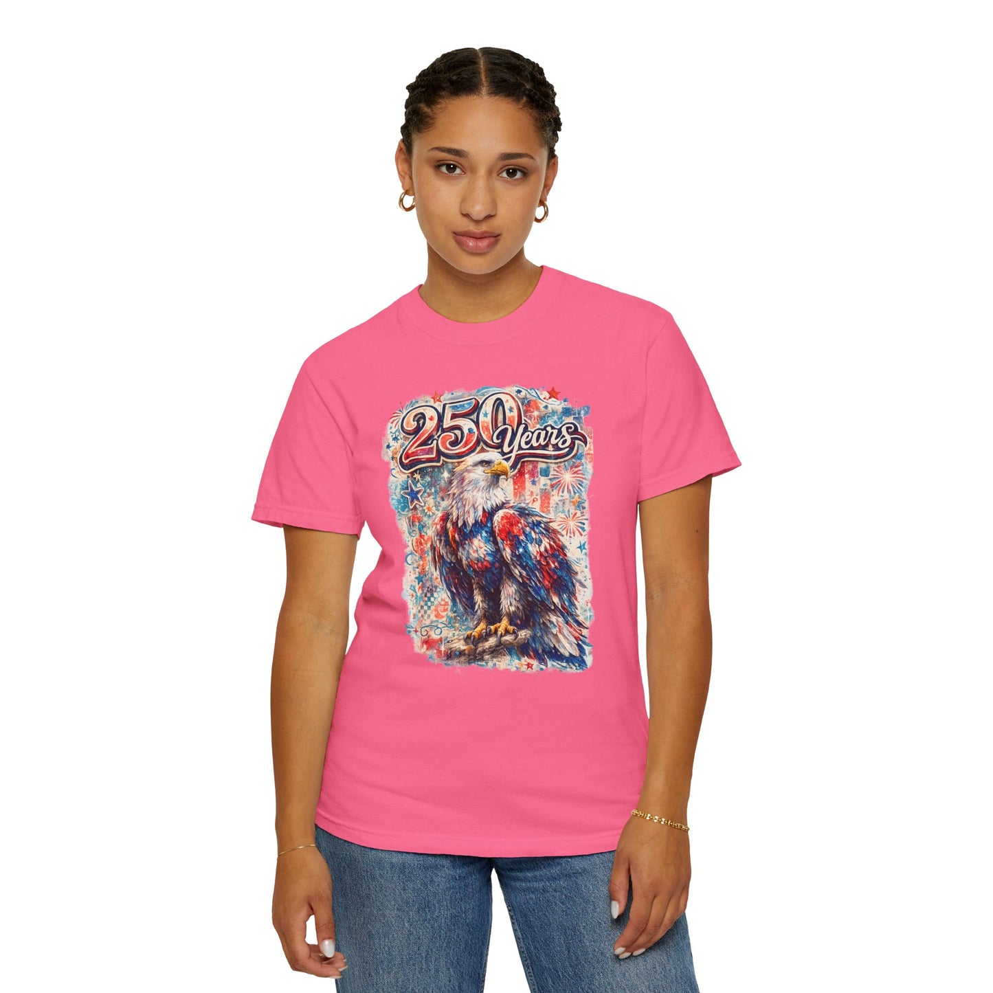 250 Years Eagle T-Shirt — Patriotic Anniversary Graphic Tee