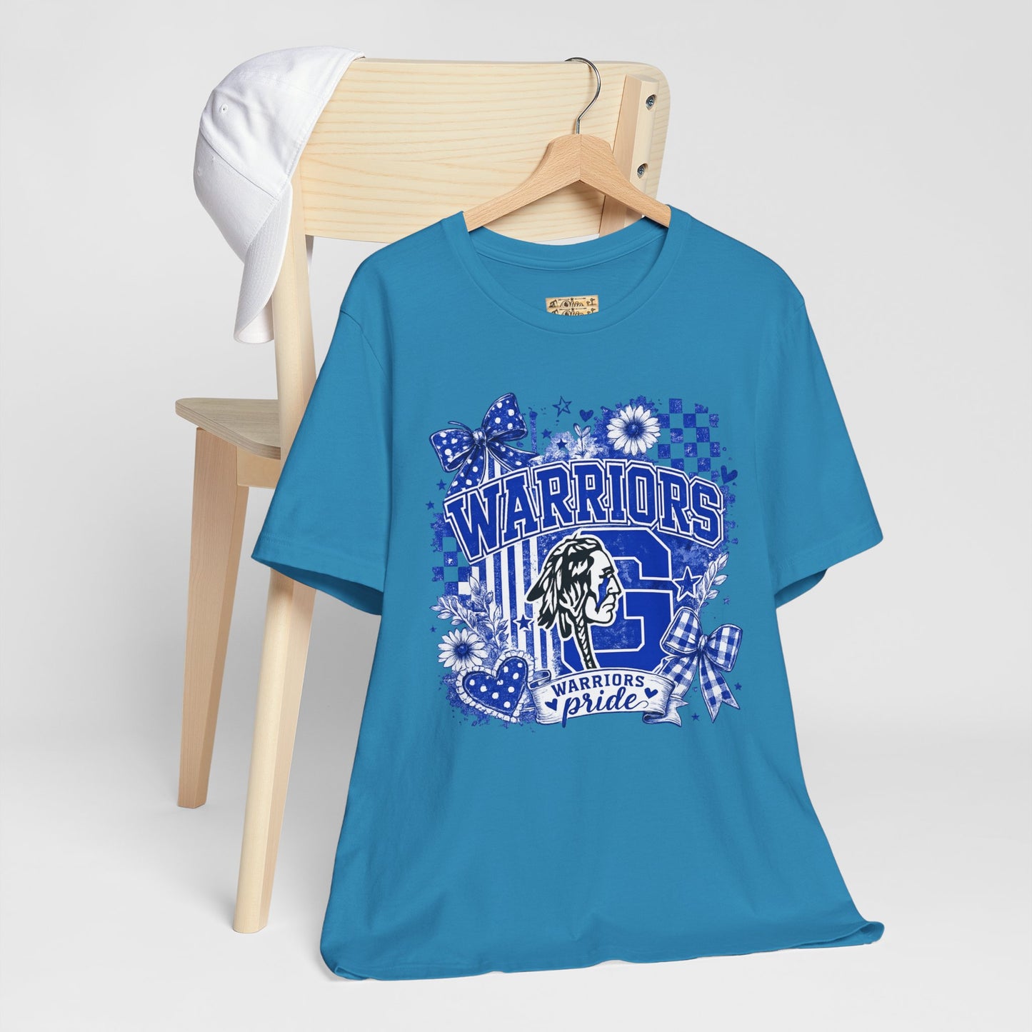 Warriors Pride Graphic Tee — School Spirit Warrior Mascot T-Shirt