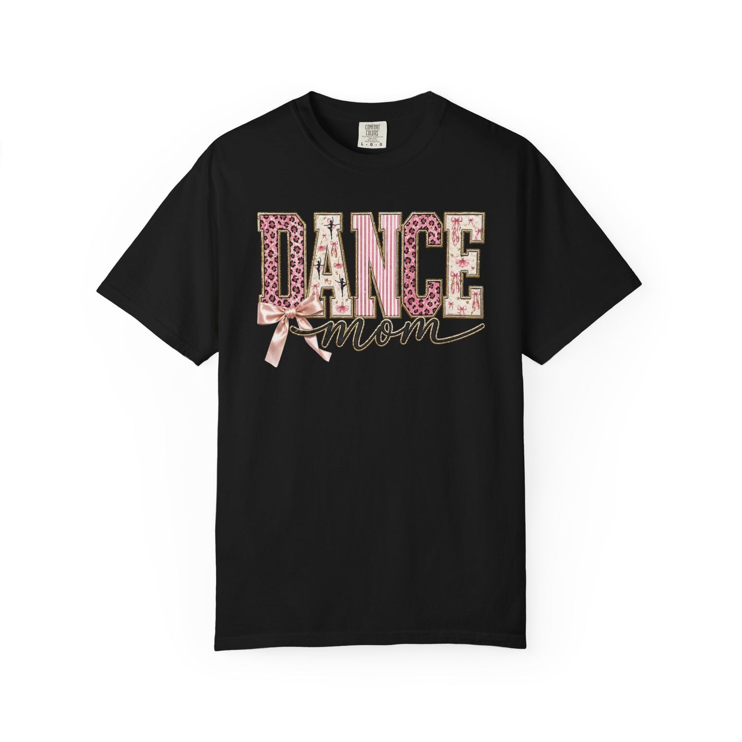 Dance Mom T-Shirt — Leopard Ballet Ribbon Graphic Tee