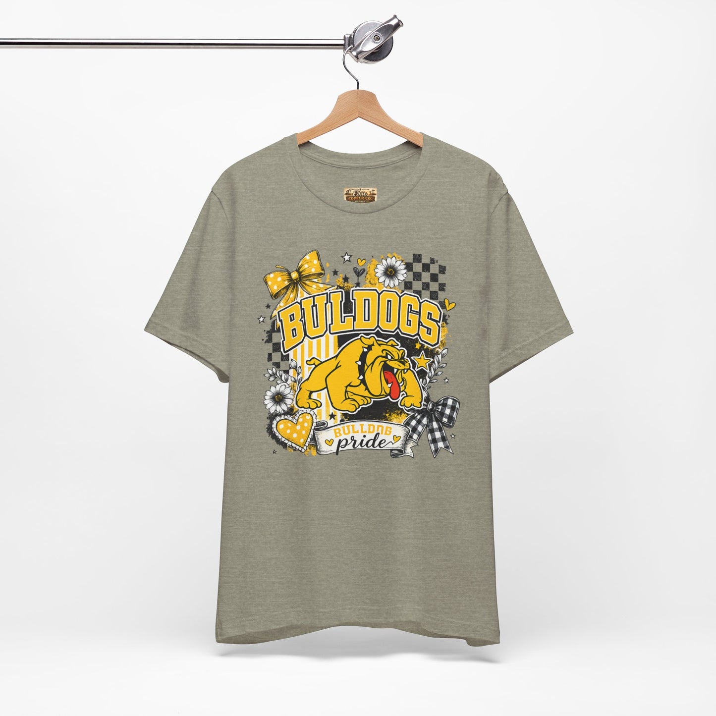 Bulldogs Pride T-Shirt – Yellow Mascot Graphic Tee