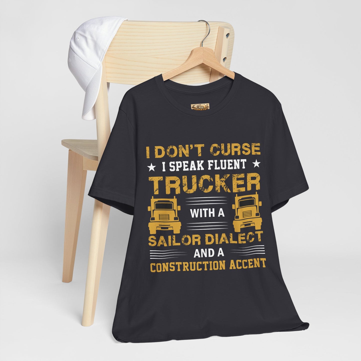 Trucker Humor T-Shirt — "I Don't Curse, I Speak Fluent Trucker" Graphic Tee