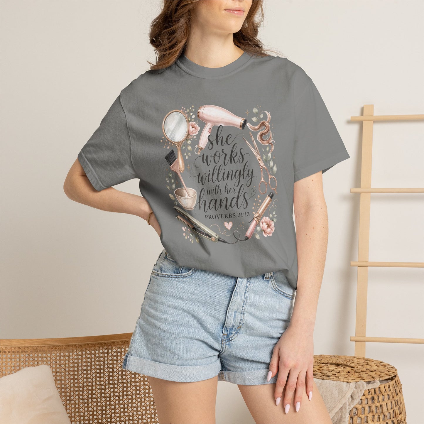 She Works Willingly with Her Hands – Women’s Baking T-Shirt