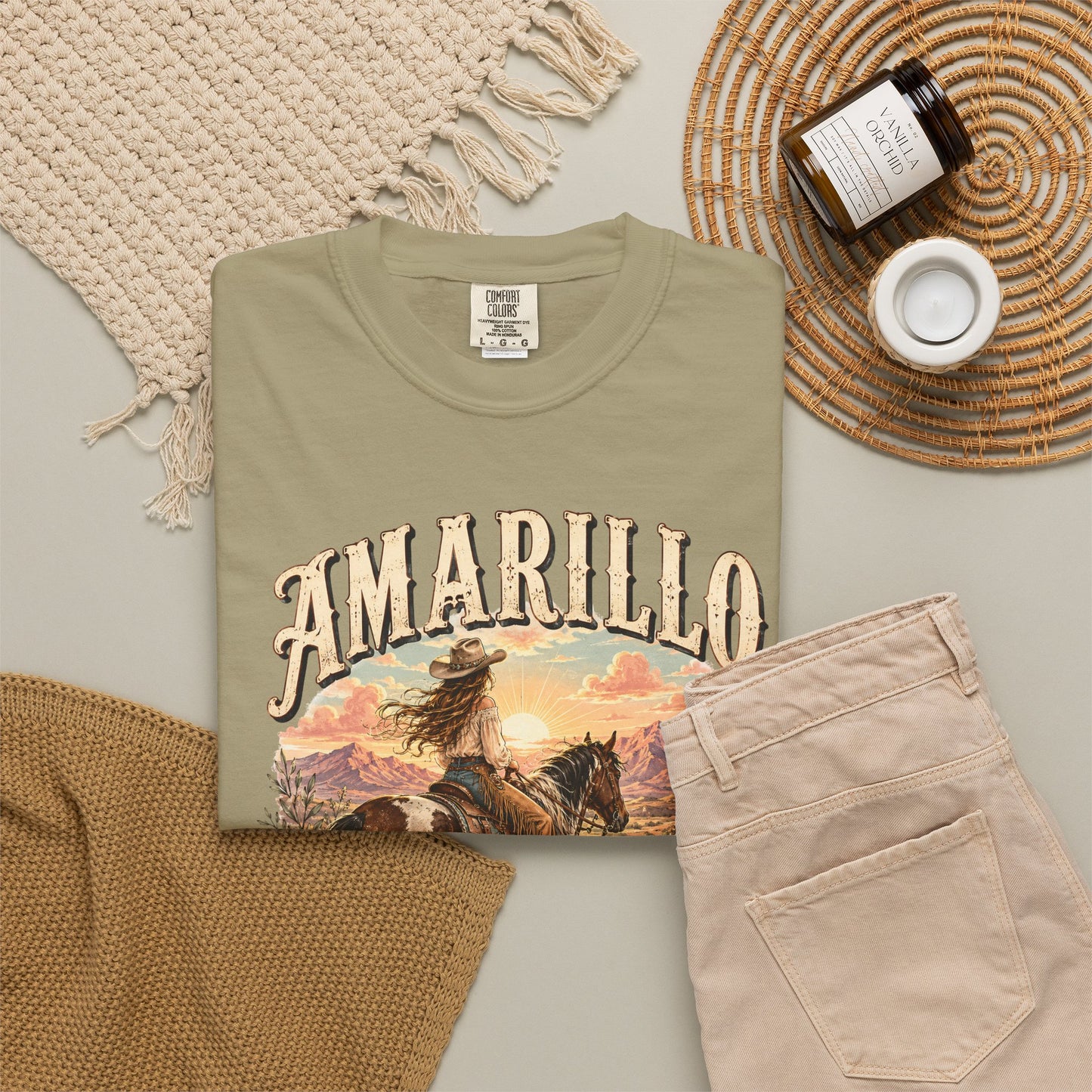 Amarillo By Morning Cowboy T-Shirt — Western Rodeo Graphic Tee