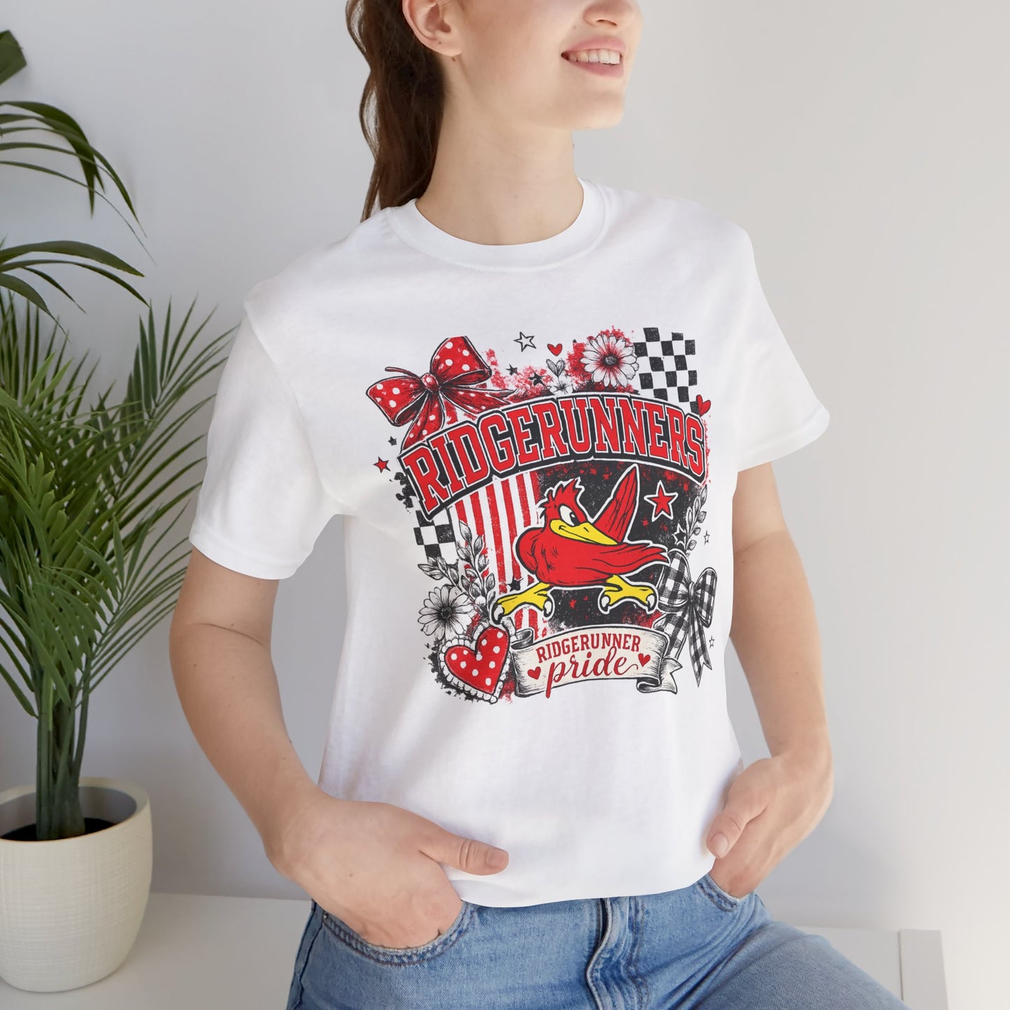 Ridgerunners Pride T-Shirt — School Mascot Red & Black Graphic Tee