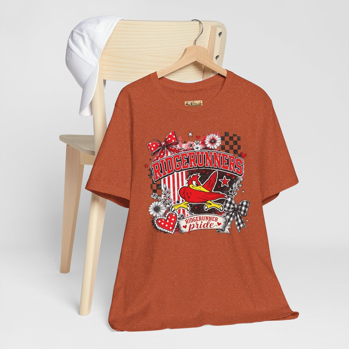 Ridgerunners Pride T-Shirt — School Mascot Red & Black Graphic Tee
