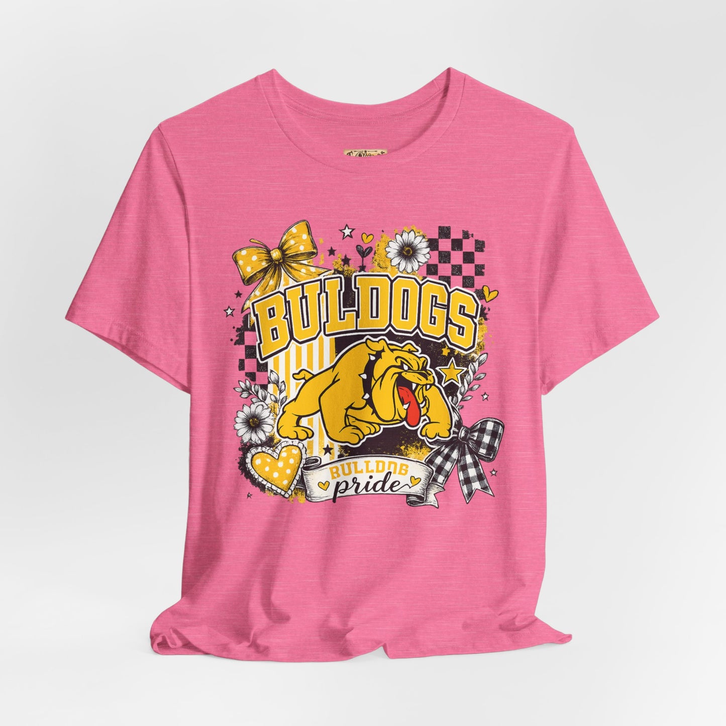 Bulldogs Pride T-Shirt – Yellow Mascot Graphic Tee