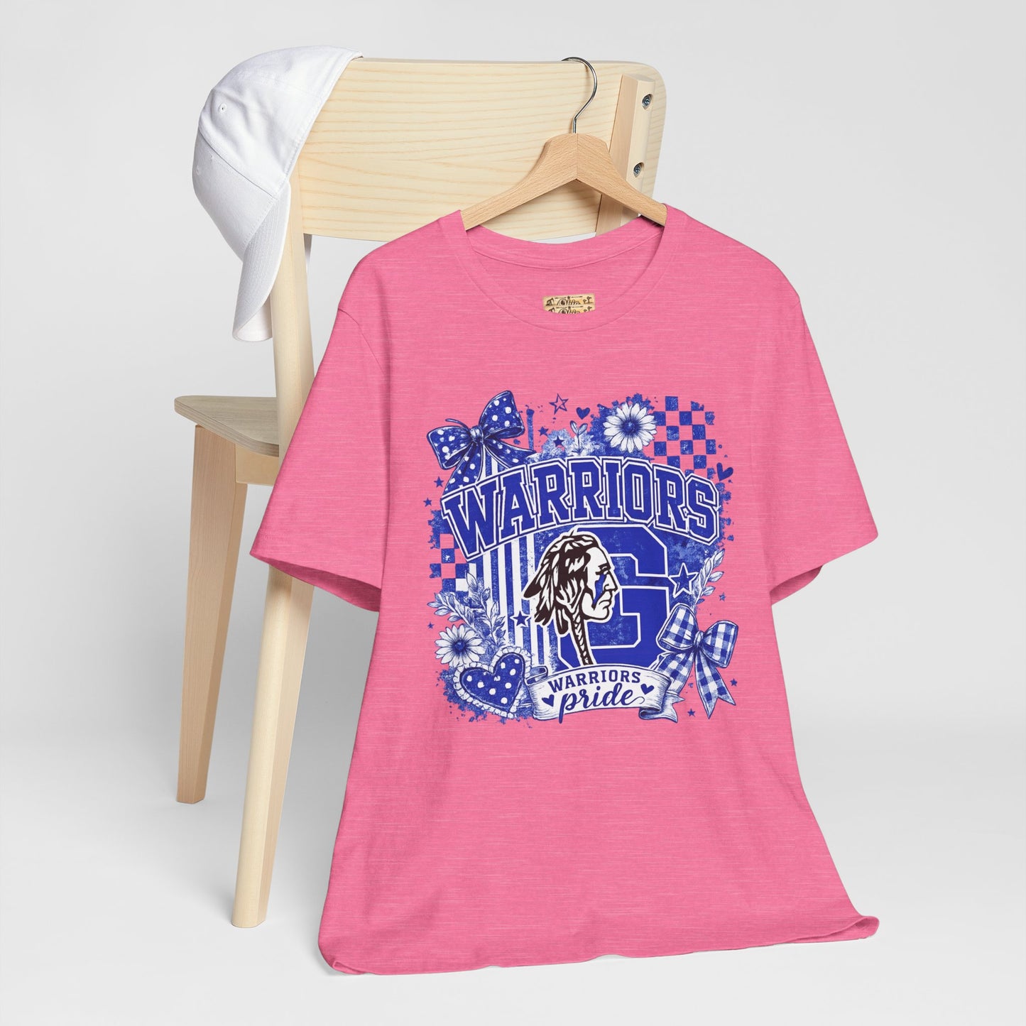 Warriors Pride Graphic Tee — School Spirit Warrior Mascot T-Shirt