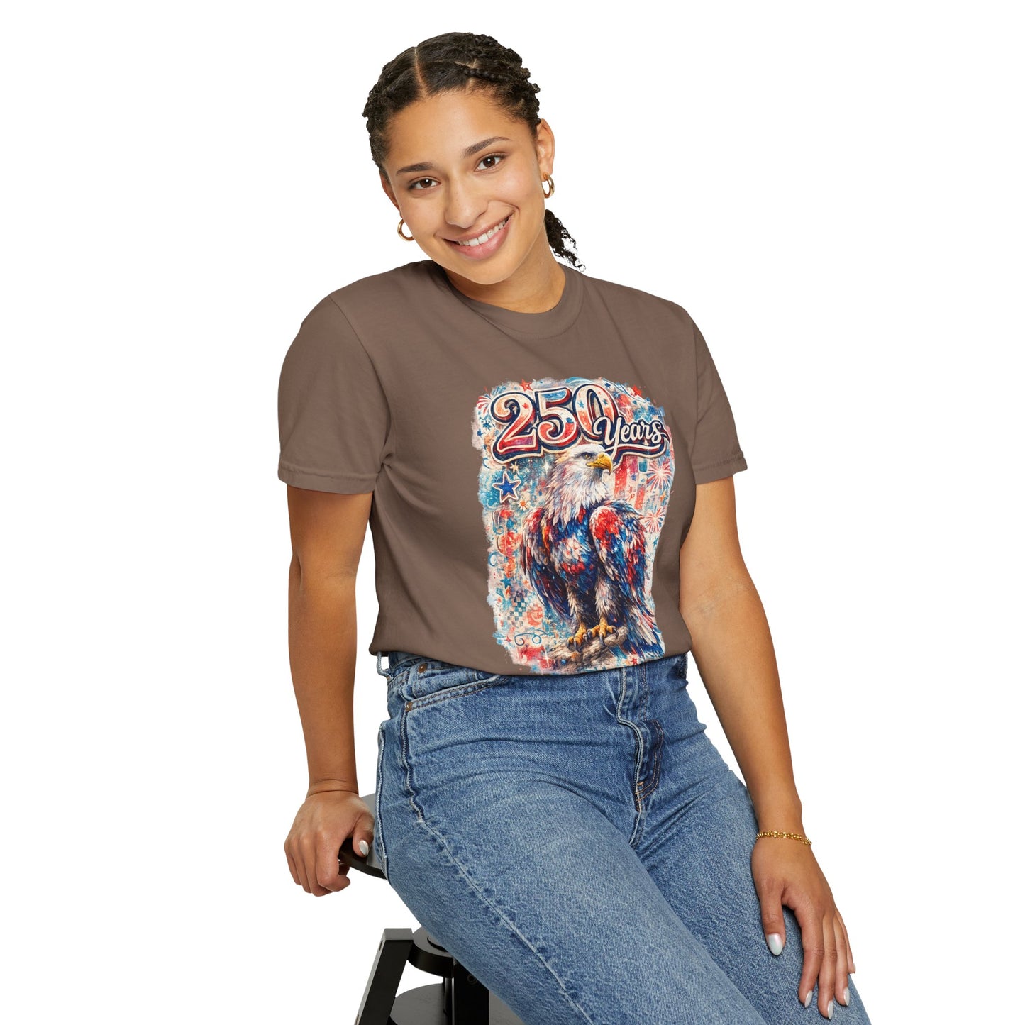 250 Years Eagle T-Shirt — Patriotic Anniversary Graphic Tee