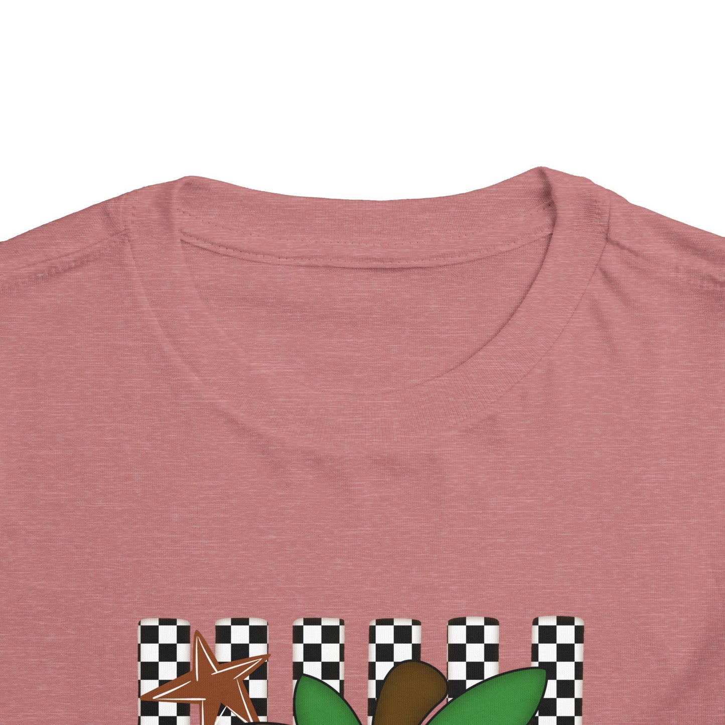 Kindergarten Leopard Apple Toddler Tee — Back-to-School Cute Checkered Shirt