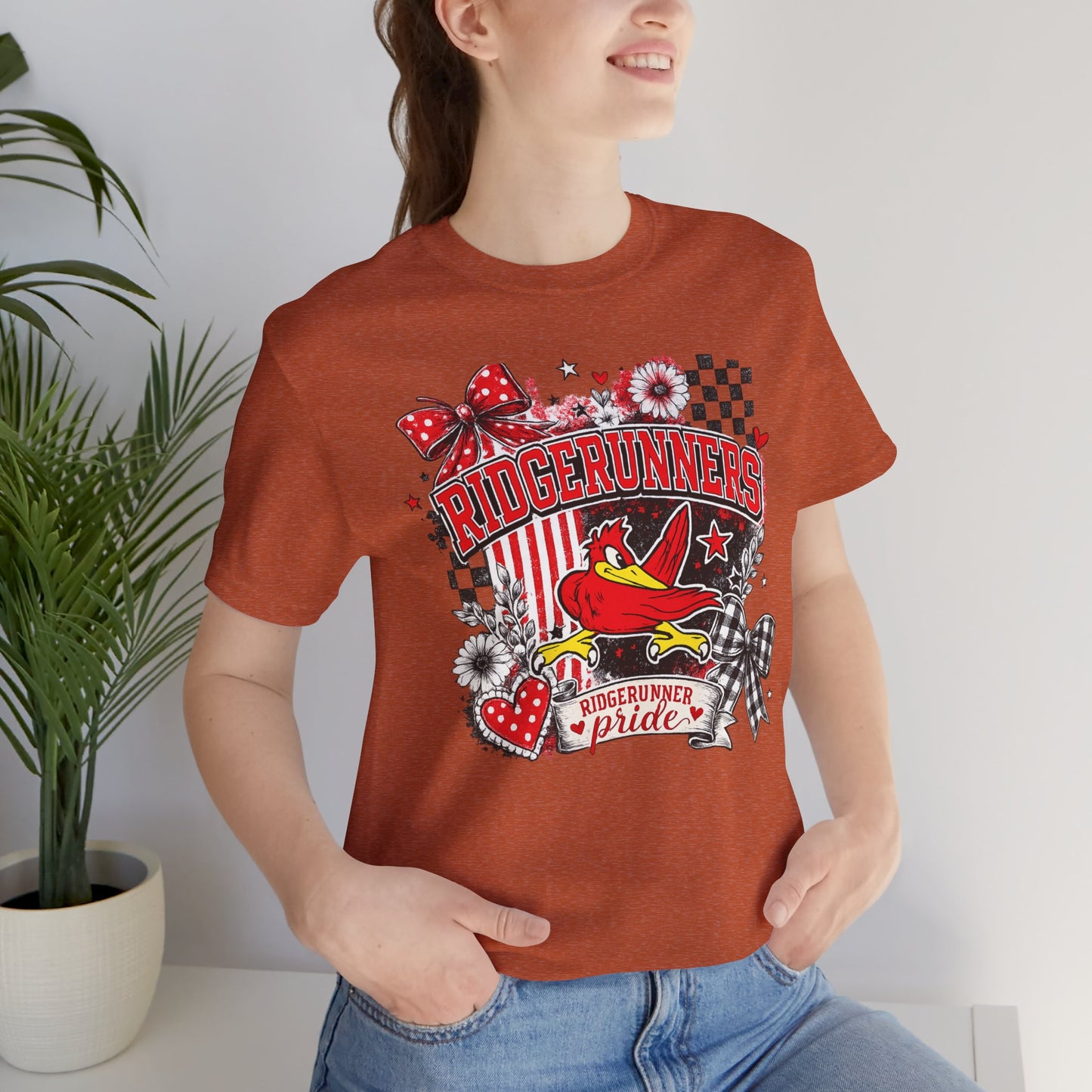 Ridgerunners Pride T-Shirt — School Mascot Red & Black Graphic Tee