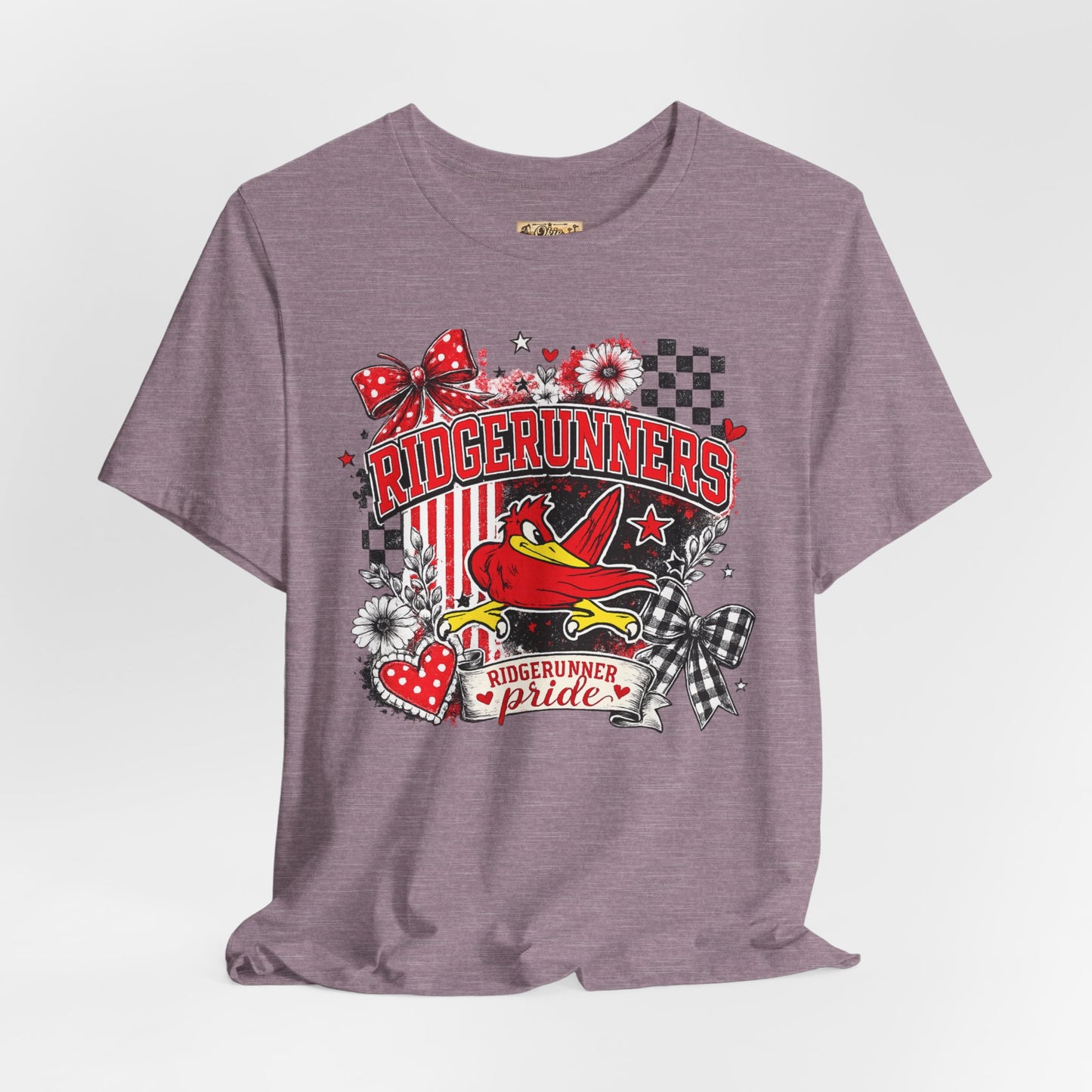 Ridgerunners Pride T-Shirt — School Mascot Red & Black Graphic Tee