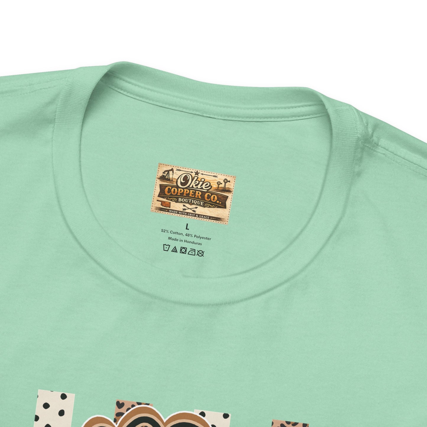 Sped S Monogram Tee — Checkerboard Leopard Graphic T-Shirt